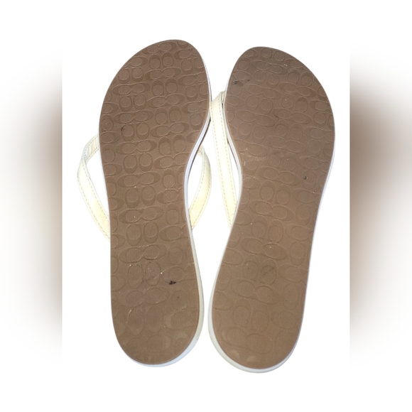 Coach Devlynn Women's Thong Flip Flop Multicolor Patterned Sandals Sz 8 - Picture 4 of 7